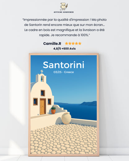 Affiche souvenir personnalisée avec votre photo