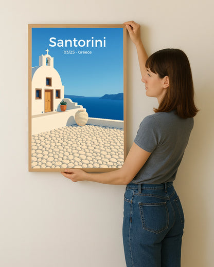 Affiche souvenir personnalisée avec votre photo